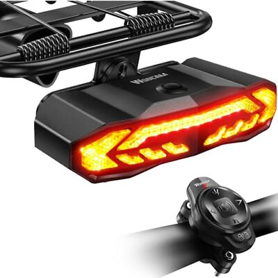 #ad Bike Cargo Rack Tail Light with Turn Signals and Brake Light Wireless Bike $57.71
