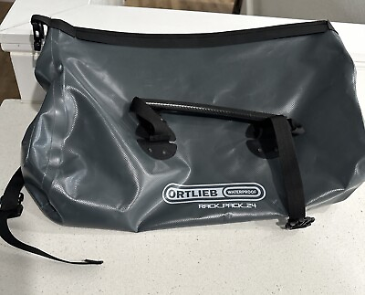 #ad Ortlieb Waterproof Bike Pack Grey Rack Pack 24 Ltr EUC $59.95