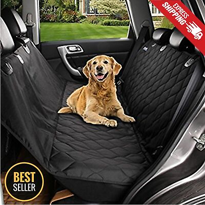 Seat Cover Rear Back Car Pet Dog Travel Waterproof Bench Protector Luxury Black $20.95
