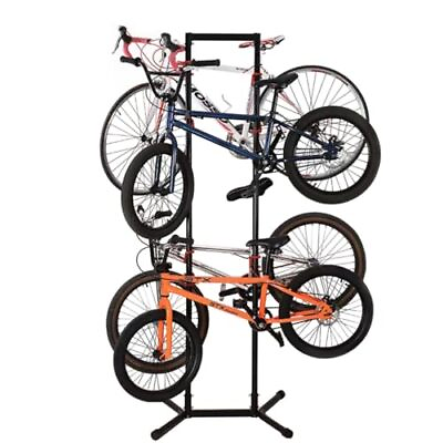 #ad Bike Garage Storage RackFree Standing Bike Rack 4 Bicycle Garage Floor $129.08