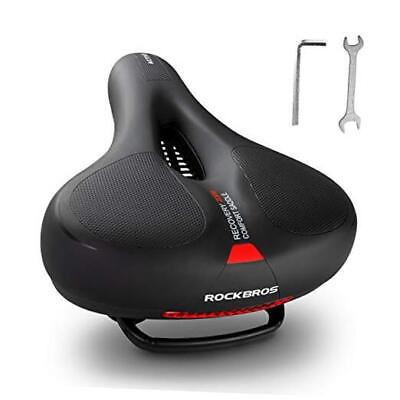 #ad ROCKBROS Bike Seat Comfort Bike Saddle Mountain Bicycle Accessories for Men Red $32.45