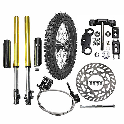 #ad 14quot; Wheel Front Fork Triple 60 100 14 Tire pit bike Dirt for TTR 110CC CRF50 70 $308.92