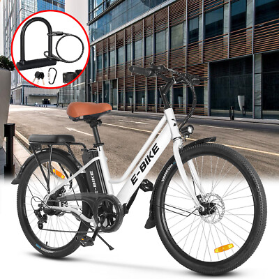 #ad 2024 E Bike 26#x27;#x27; Electric Bike for Adults 500W Motor City Bicycle Commuter Ebike $459.00