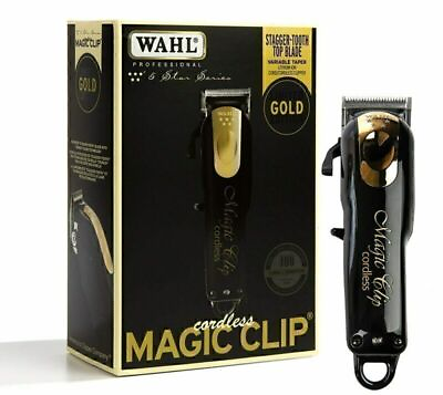 Wahl Professional 5 Star Edition 8148 100 Gold Cordless Magic Clip Black NEW $94.99