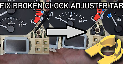 #ad Fix Repair Broken BMW E46 3 Series Clock Time Adjuster Tab Knob in Cluster $19.99
