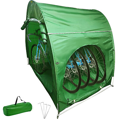#ad VEVOR Bicycle Storage Tent Bike Storage Cover LargeWaterproof Shed w Carry Bag $52.99