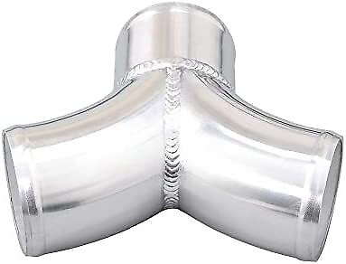 #ad #ad Aluminum Y Pipe Dual 3quot; to 3quot; Cold Air Turbo Intercooler Pipe FMIC DIY pipe 3quot; $57.19