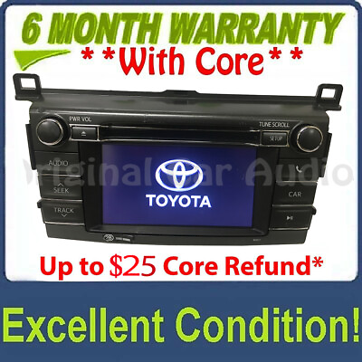 #ad 2013 2015 Toyota RAV4 OEM Factory SAT Radio Touch Screen MP3 CD PLAYER 100067 $251.10