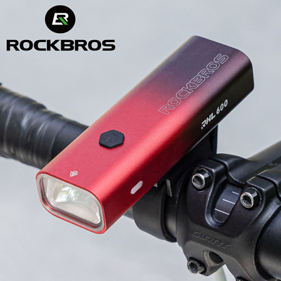 #ad ROCKBROS Cycling Headlight USB Rechargeable MTB Road Bike Front Light Night LED $18.39