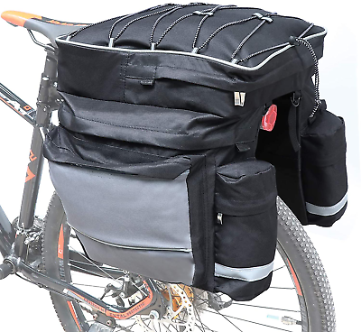 COFIT Bike Trunk Bag 25L 68L Extendable Large Capacity Saddle Bags Waterproof $55.42