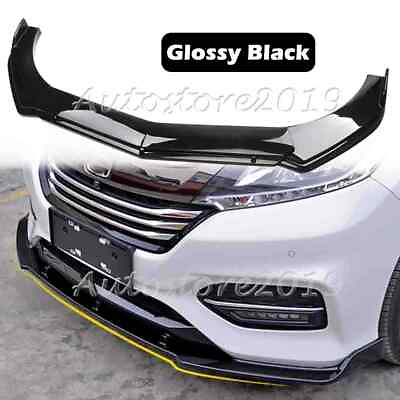 #ad For Honda Odyssey 2010 2023 Glossy Front Bumper Lip Spoiler Splitter Body Kit $56.99