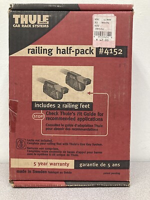 Thule Car Rack Railing Half Pack #4152 includes 2 Railings $29.99