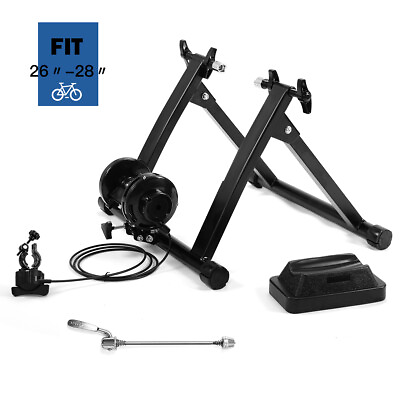 #ad #ad 8 Level Resistance Magnetic Indoor Bicycle Bike Trainer Exercise Stand Black $52.99