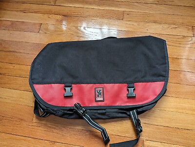 #ad RARE Chrome Industries Citizen Messenger Bag Made USA Black amp; Red $80.00