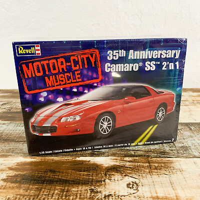 #ad NEW Revell Motor City Muscle 2002 Chevy Camaro SS 1:25 Scale Model Kit $29.95