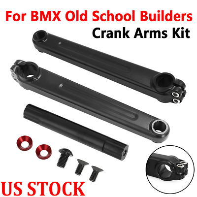 #ad For BMX Old School Build Bike Crank Arms Rebuild Kit Cranks 175 mm Aluminum US $73.79
