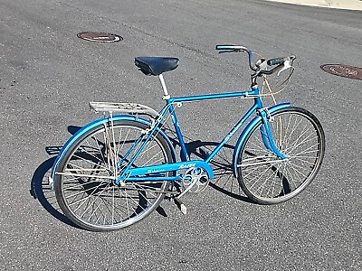 #ad 1959 Schwinn Chicago Racer 3 Speed 26” Men#x27;s Original Bicycle Blue $200.00
