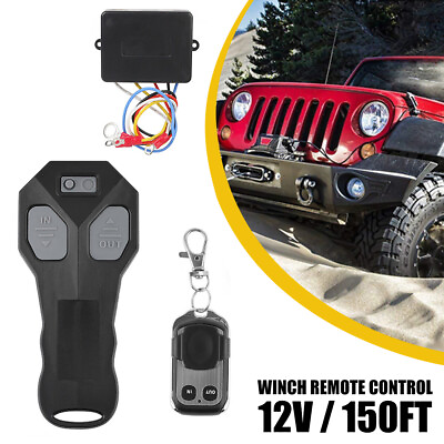 For Car Jeep ATV Warn Ramsey Super winch DC12V Wireless Winch Remote Control Kit $17.99