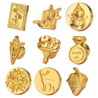 #ad Bird Pattern Seal Wax Stamps Head Brass Copper Scenery Picture DIY Accessories AU $2.34