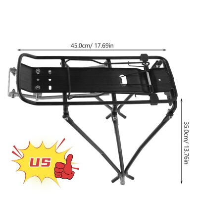 #ad Bike Rear Rack Bicycle Cargo Rack Luggage Carrier Holder for Mountain Bike $28.89