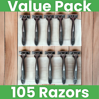 #ad Vaylor Disposable Razors for Men 3 Blade 105 Pack Smooth Shaving Sensitive Skin $34.88
