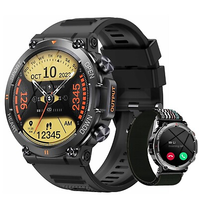 #ad Blackview W50 Military Tactical Smart Watch Answer Make Call 5ATM Waterproof $32.39