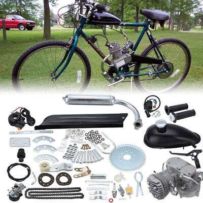 80cc 2 Stroke Gas Engine Motor Full Kits for Motorize Bicycles Mountain Bike DIY $199.13