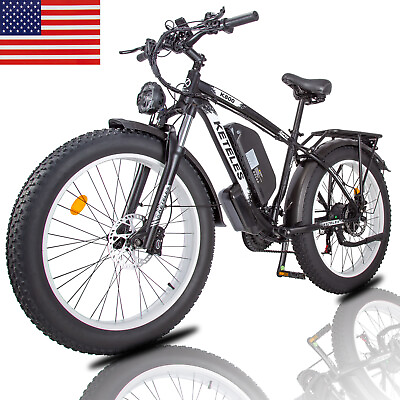 #ad 1000W Electric Bicycle KETELES 26quot;x4.0quot; 48V 17.5Ah E Bike 21Speed for Adults US $950.03