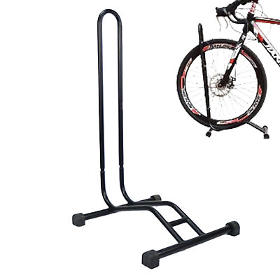 #ad Bike Stand Floor High Strength Metal Parking Rack L Shaped Freestanding Stand $40.63
