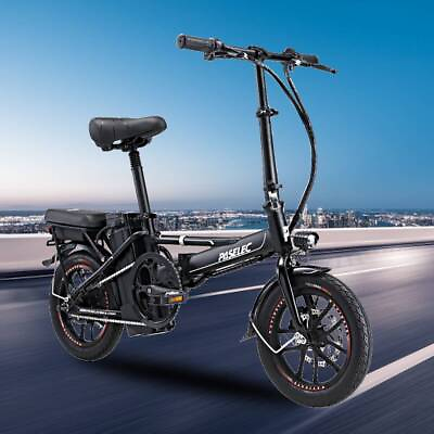 Paselec 14#x27;#x27; Folding Electric Bike for Adult Peak 500W Motor Ebike Commuter Bike $539.00
