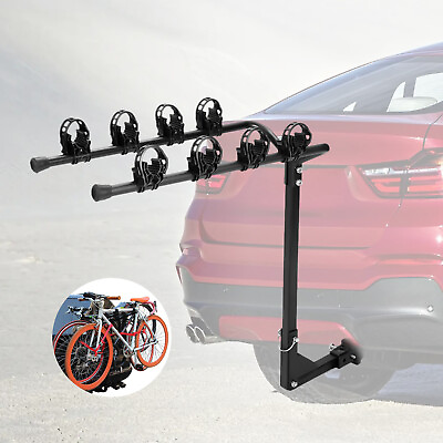 4 Bike Rack Hitch Mount for Car Truck SUV with 2 inch Receiver Durable New $51.70