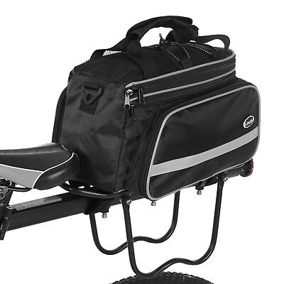 #ad #ad Lixada 10 25L Bicycle Rear Seat Bag Waterproof Cycling Bike Trunk Bag Q9L8 $17.55