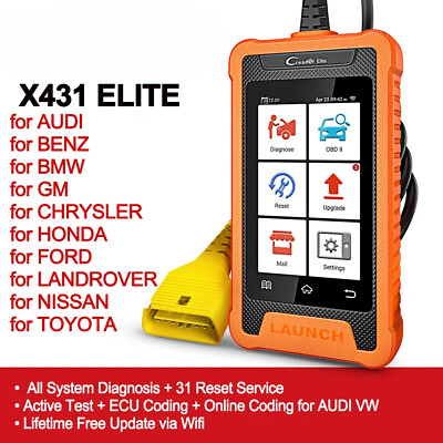 #ad X431 Elite Car Full System Diagnostic Tools Auto OBD OBD2 Scanner ECU Coding $280.71