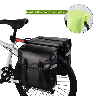 #ad 28L Cycling Rear Rack Seat Trunk Saddle Bicycle Tail Storage Pouch Bike Bag $25.88