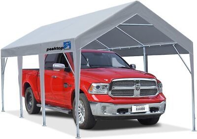 #ad Peaktop Outdoor Heavy Duty 10#x27;X20#x27; Carport Canopy Car Shelter Shed Storage Tent $199.99