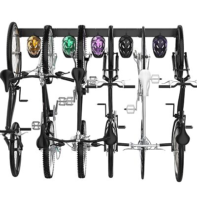 #ad #ad TORACK Bike Storage Rack 6 Bike Racks amp; 5 Hooks for Garage Wall Mount Verti... $96.79