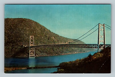 #ad Scenic Bear Mountain Suspension Bridge Hudson River Vintage New York Postcard   $7.99