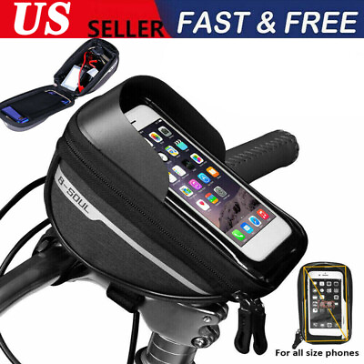 #ad Bicycle Motor Bike Waterproof Phone Case Mount Holder for All Mobile Phones Uk $12.99
