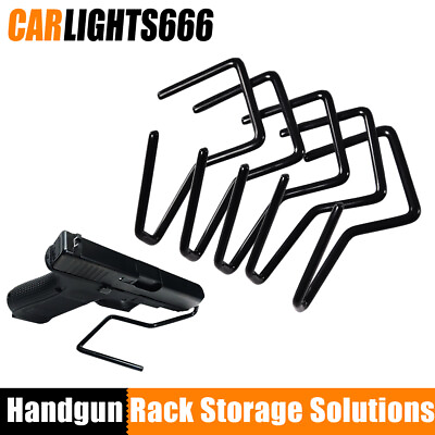 5X Handgun Pistol Gun Revolver Safe Storage Stand Display Holder Single Rack $11.50