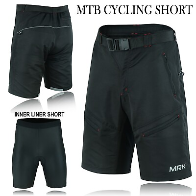 #ad #ad MTB Cycling Short Off Road Downhill Bike Riding Cycle Inner Liner Shorts For Men $29.99
