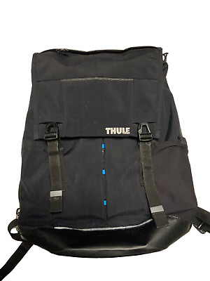 #ad THULE Backpack Black Rolltop Daypack School Laptop Bag THULE Paramount 24L Back $26.25