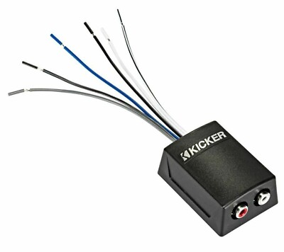 #ad KICKER 46KISLOC2 Car Speaker Wire to RCA Line Out Converter LOC 12v Remote Wire $16.50