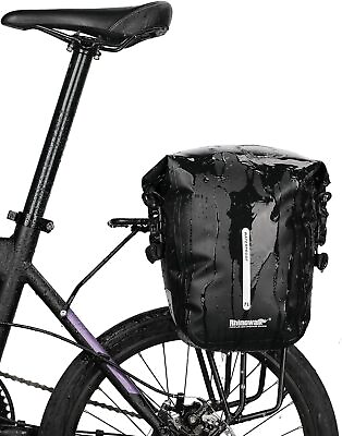 #ad #ad Bike Pannier Bag 7L Waterproof Rack Bicycle Bag for Grocery Touring Cycling NEW $35.19