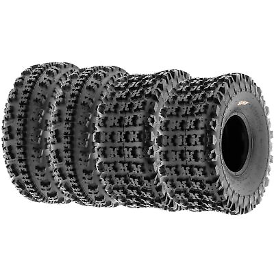 Set of 4 21x7 10 amp; 20x11 9 Replacement ATV UTV 6 Ply Tires A027 by SunF $204.96