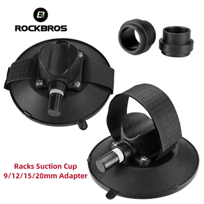 ROCKBROS Bicycle Car Racks Front Rear Suction Cup 9mm 12mm 15mm 20mm Adapter $14.69
