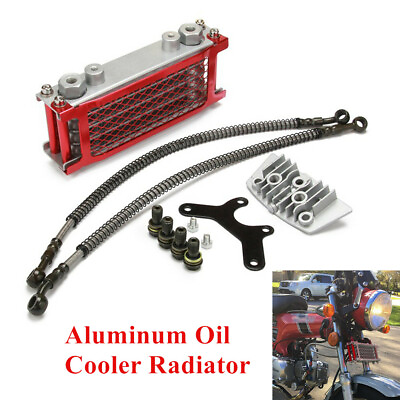Red Oil Cooler Radiator Fit for 50 70 90 110CC Dirt Pit Bike SUV Motorcycle $88.99