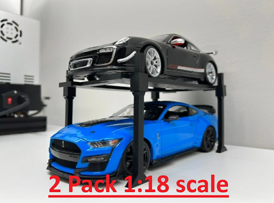 #ad 2x Car Lift 1:18 Scale Diecast Model Display Stand Choose Your Color $26.99