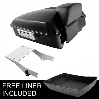 10.7#x27;#x27; Chopped Pack Trunk Mount Rack For Harley Tour Pak Street Glide 1997 2008 $249.80