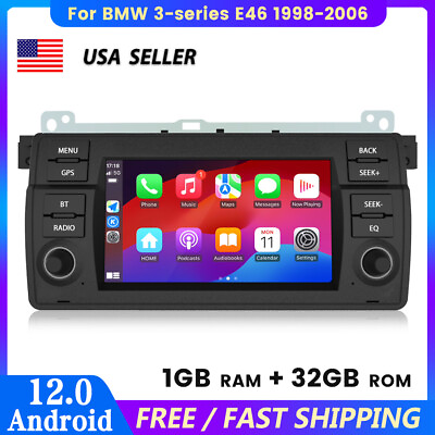 #ad For BMW 3 series E46 1998 2006 Navi Android Car Stereo Radio GPS BT WIFI FM 32GB $134.99