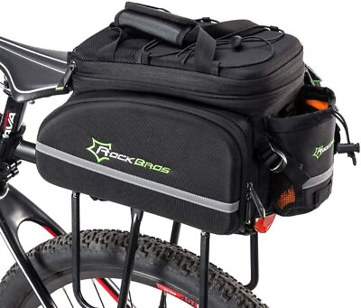 #ad #ad ROCKBROS Bike Rear Bag Cycling Carrier Bag Bicycle Travel Rear Pack Pannier 35L $69.99